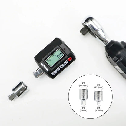 SHANHR Adattatore di coppia digitale da 1/2'', 1/2" 1/4 3/8, set di 3 pezzi di coppia regolabile con set di chiavi dinamometriche adattatore per bici