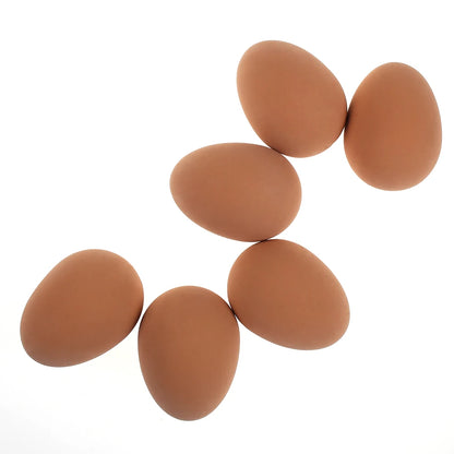 Uova Rimbalzanti Realistiche In Gomma Per Animali Domestici Gioco Da Fattoria Modello Nidificante Pollo Gallina