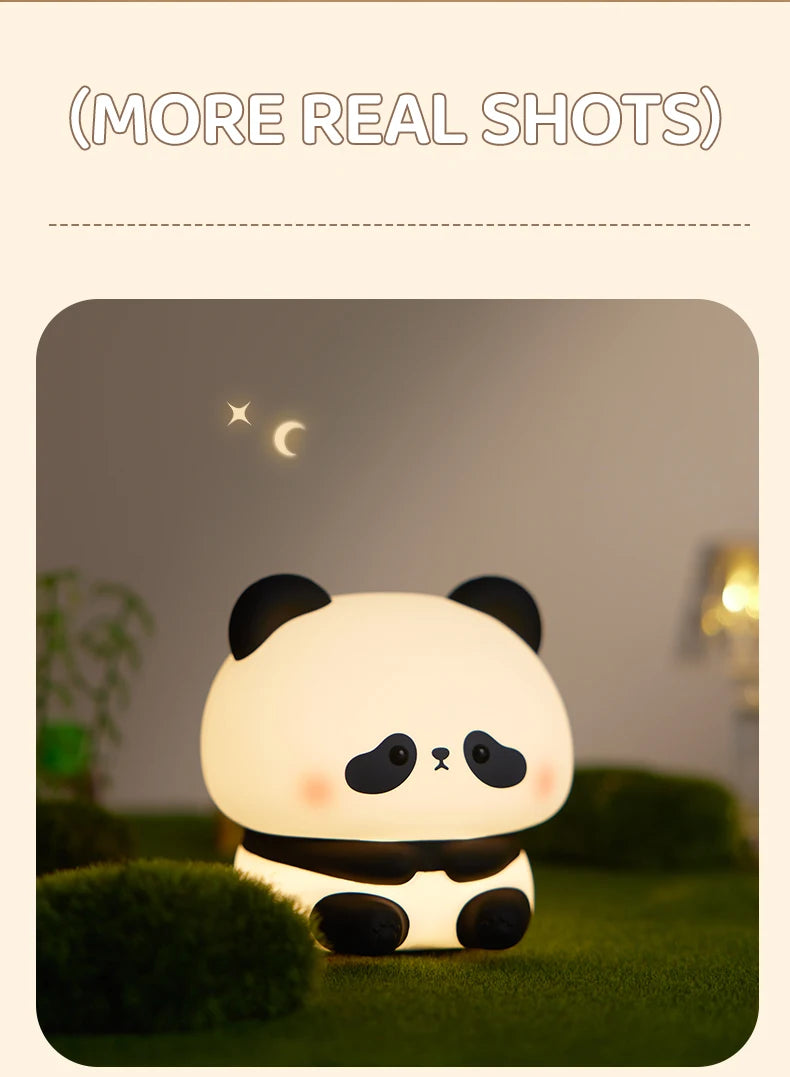Luce Notturna Panda Led Con Touch Usb Ricaricabile Per Cameretta Decorazione Per Bambini