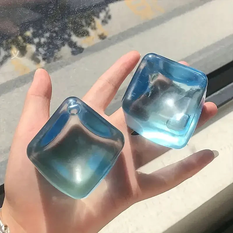 Squishy Antistress Cubetti di Ghiaccio a Rimbalzo Lento per Rilassamento Sensoriale Autismo ADHD Regalo Bomboniere