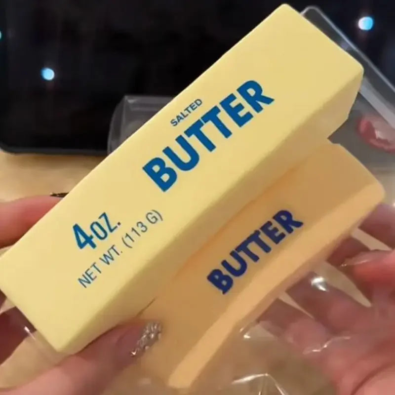 1PC Antistress Bastone di Burro Stress e Ansia Sollievo Agitarsi Giocattoli Aumento Lento Squishy Spremere Elastico Bastone di Formaggio Scherzo Giocattoli