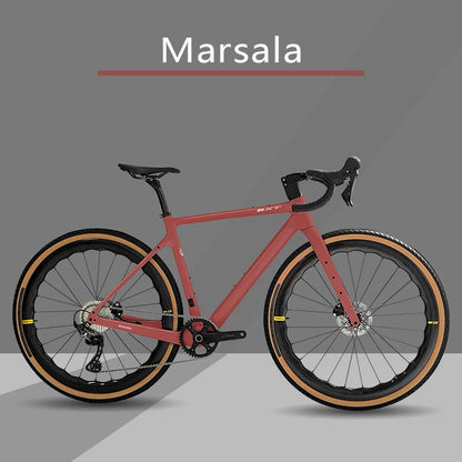 Bici Gravel In Fibra Di Carbonio 700C GRX 600 11 Velocità Con Ruote E Forcella In Carbonio