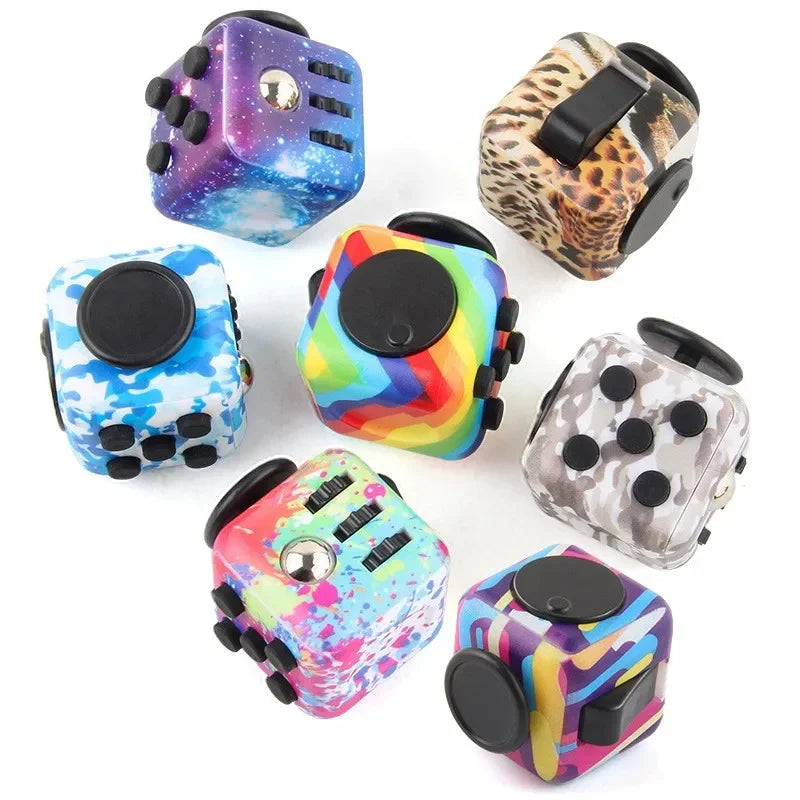 Dadi Di Decompressione Fidget Monocolore Per Sollievo Dallo Stress Rilascio Ansia Adulti E Bambini