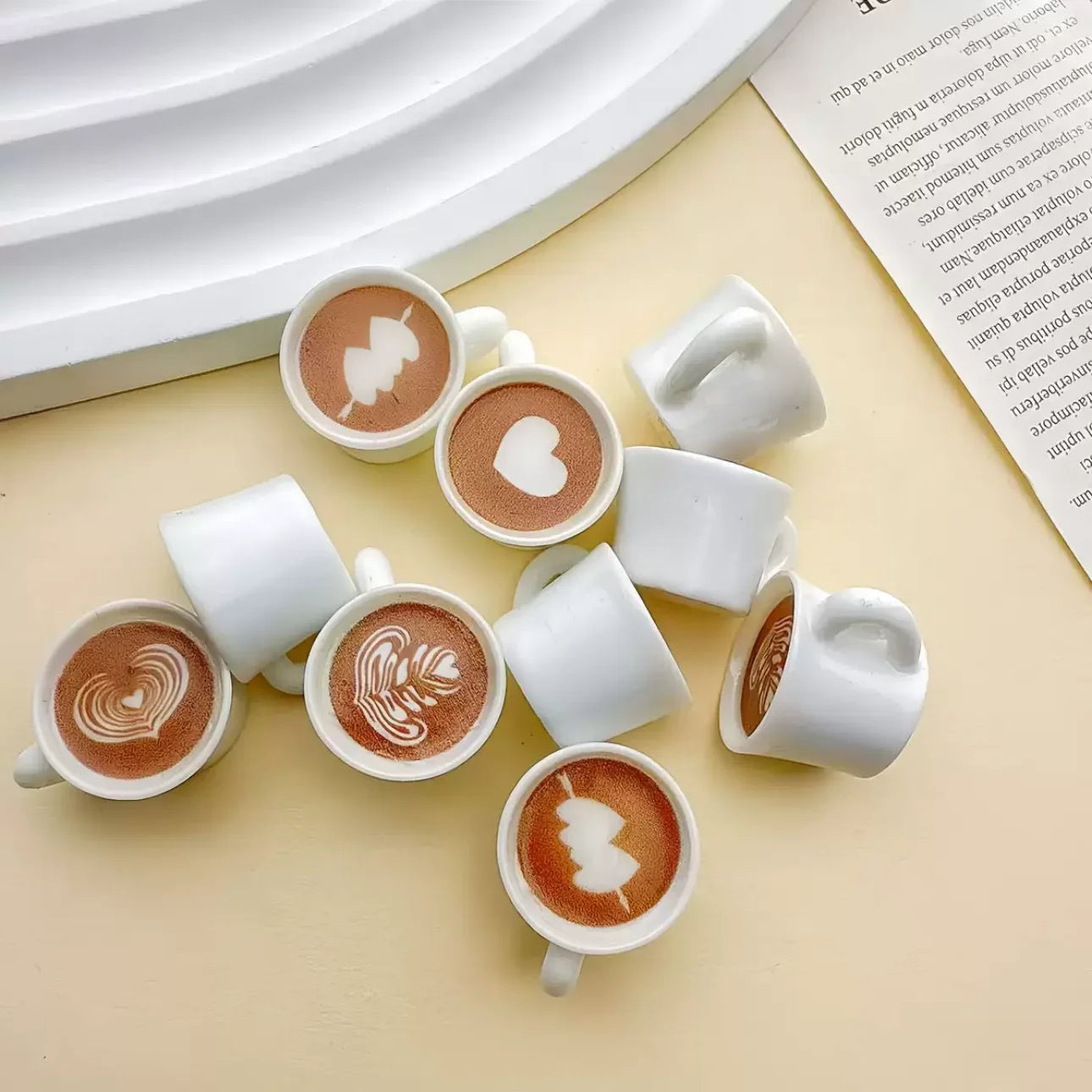 10 Pezzi Ciondoli In Resina A Forma Di Tazza Di Caffè E Personaggi Animati Per Gioielli Fai Da Te