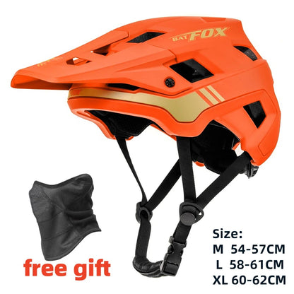 Casco Da Bicicletta Batfox Speedframe MTB Leggero Con Certificazione CE Aerodinamico E Protezione Affidabile