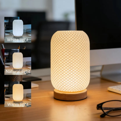 Lampada Da Scrivania Moderna 3D Stampata Con Luce Notturna Dimmerabile USB Per Camera Da Letto e Soggiorno