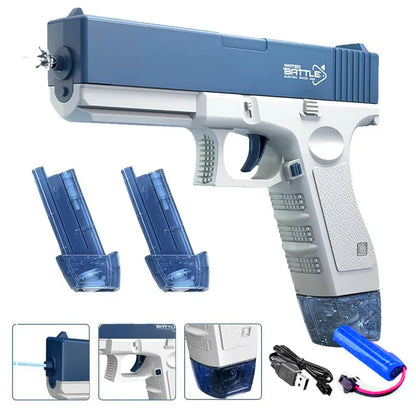 Pistola Ad Acqua Elettrica Ricaricabile A Lungo Raggio Per Battaglie Spiaggia Piscina Giardino Estivo Regalo Compleanno