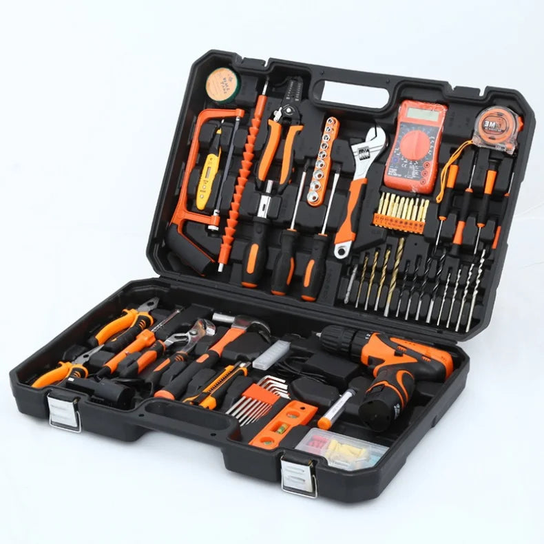 Trapano a Batteria al Litio Multifunzionale per Uso Domestico Kit Attrezzi per Manutenzione del Legno