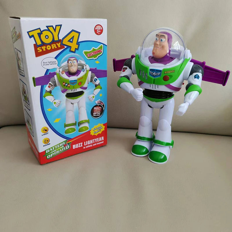 Nuovo disponibile Toy Story Buzz Lightyear Robot da passeggio elettrico bambola Action Figure Pixar modello giocattolo adatto per regalo di compleanno per bambini