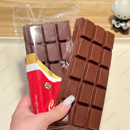 Giocattolo Squishy a lievitazione lenta con barra di cioccolato Morbido e umido Giocattoli agitati per bambini e adulti ASMR Giocattoli antistress sensoriali Regali