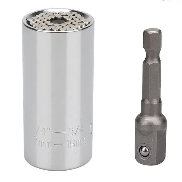 Onnfang 7-19/11-32mm chiave a cricchetto universale testa a bussola universale, chiave a bussola per uso domestico/chiave per utensili manuali