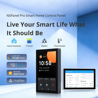 NSPanel Pro 120 Pannello Controllo Smart Home Monitoraggio Consumo Energetico Modulo Zigbee