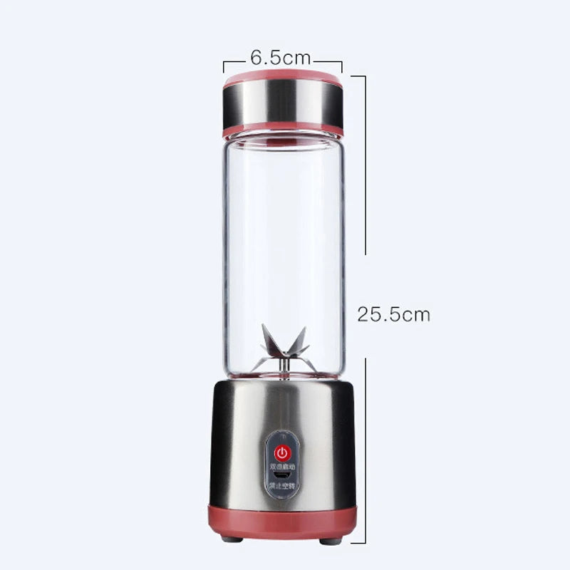 Spremiagrumi Elettrico USB Ricaricabile Multifunzionale Frullatore Estrattore di Succo