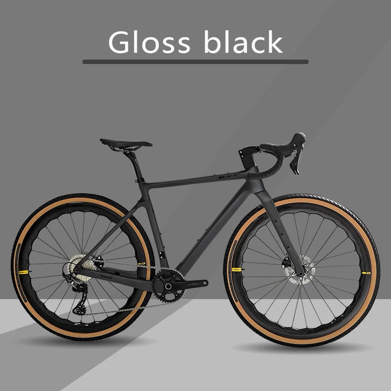 Bici Gravel In Fibra Di Carbonio 700C GRX 600 11 Velocità Con Ruote E Forcella In Carbonio