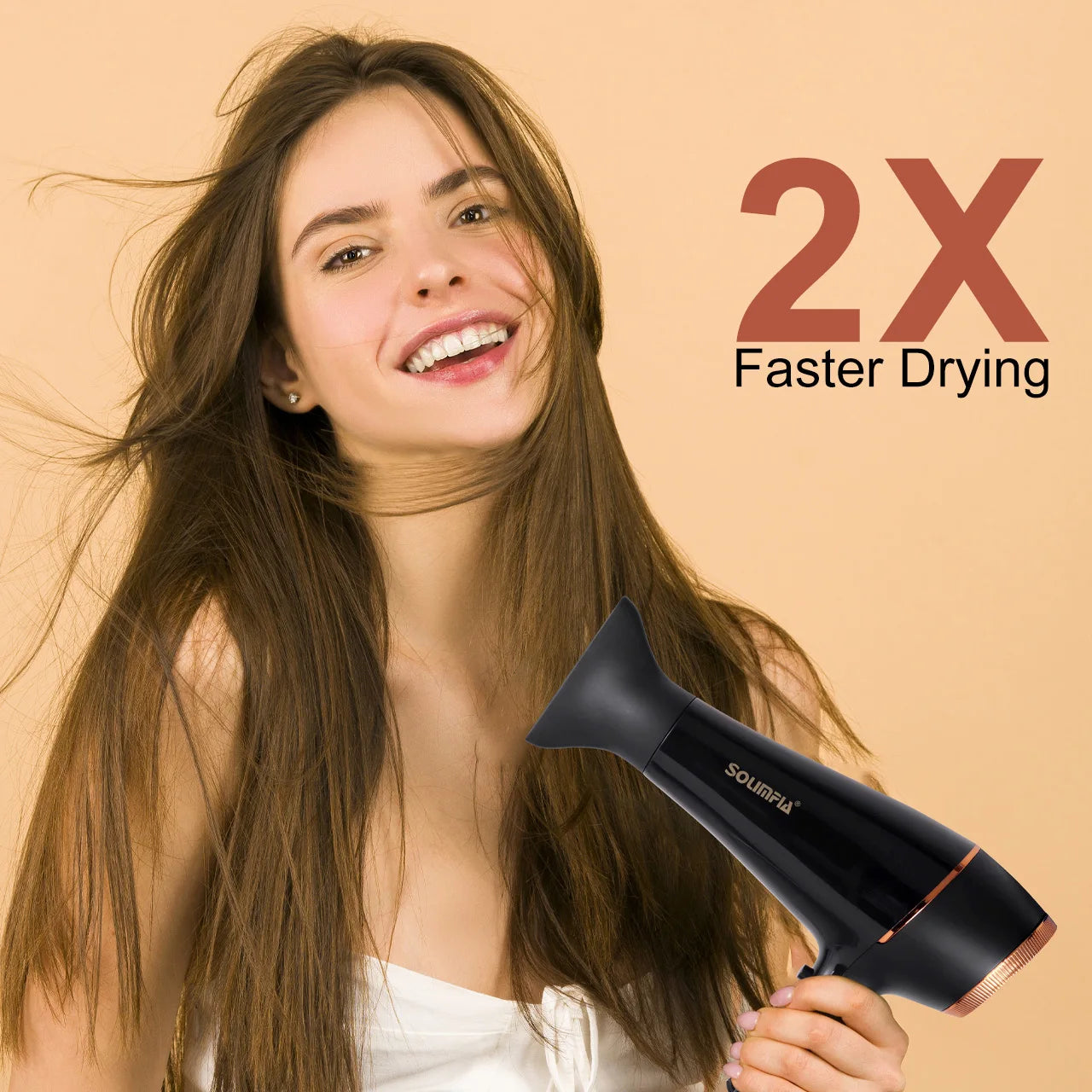 Asciugacapelli professionale a 6 livelli per salone di grado industriale, asciugatura rapida, strumento per lo styling dei capelli ad alta temperatura, barbecue per la casa
