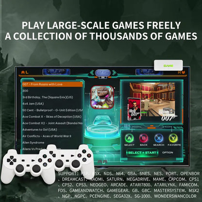 Nuova Console di Gioco Coopreme Y7 X7 128G 2026 con Sistema Linux, Video 4K, TV Box, Controller Wireless, Giochi Retro 10000+ e Supporto PSP