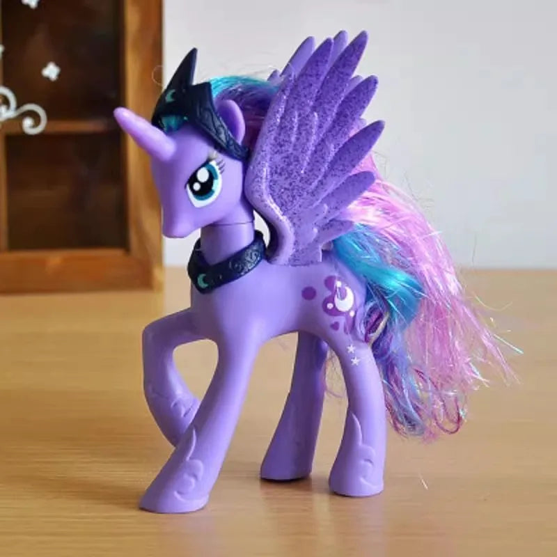 Set di giocattoli My Little Pony Fluttershy Rainbow Dash Twilight Sparkle Princess Cadence Luna Regalo a mano