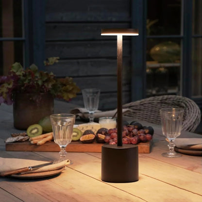 Lampada Da Tavolo Led Ricaricabile Portatile Con Controllo Touch Tre Colori Regolabile Per Camera