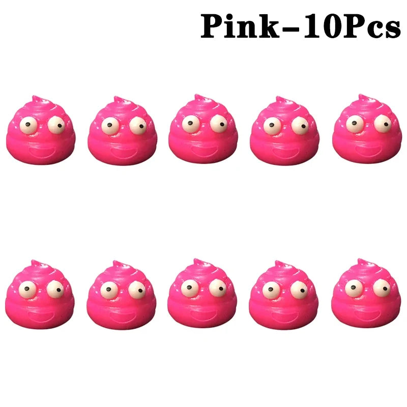1-10PCS Giocattoli per ridurre lo stress Palline sparse Gadget per ridurre lo stress Palla appiccicosa Cacca Giocattoli peculici Giocattoli per ridurre lo stress