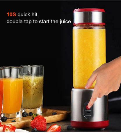 Spremiagrumi Elettrico USB Ricaricabile Multifunzionale Frullatore Estrattore di Succo