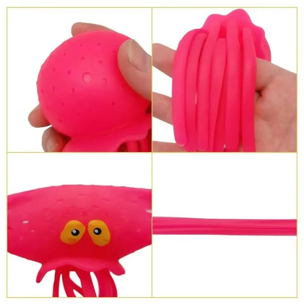 Polpo Giocattolo D'Acqua Per Bagno Dei Bambini Con Spray Creativo Antistress Divertimento