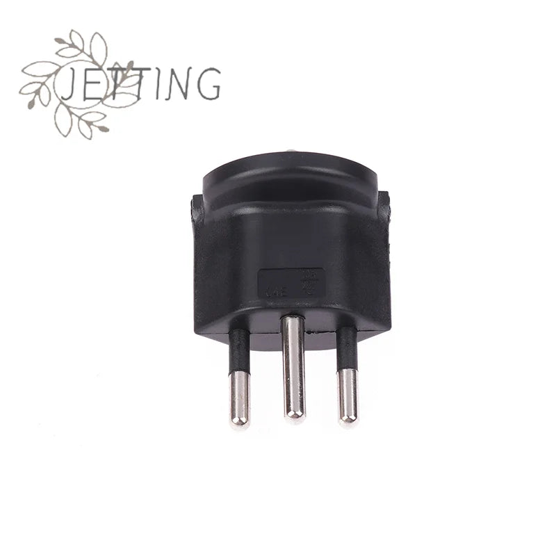 Adattatore Da Viaggio Spina Schuko A Tipo J Svizzera 10A 250V Compatibile Con Prese Europee Portatile