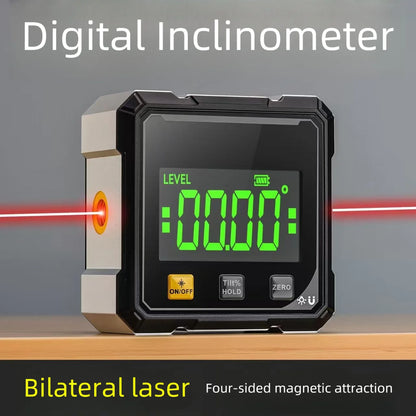Goniometro Digitale Magnetico Con Inclinometro Laser E Livella Elettronica Per Misurazione Pendenza