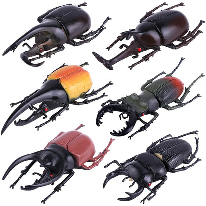Modello Insetti Realistici Scarabeo Giocattolo Educativo Per Halloween Spavento Gag Novità