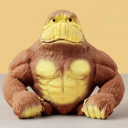 Squishy Scimmia Giocattolo Elastico Colla Riempito di Gomma Gorilla Elastico Estensibile Autismo Decompressione Giocattolo Adulti Bambini Regalo