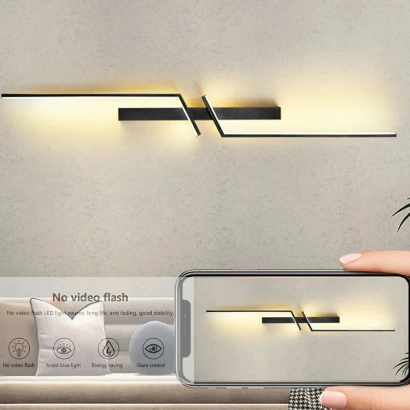 Lampada Da Parete A LED Per Camera Da Letto E Soggiorno Sconce Minimalista Con Illuminazione Uniforme