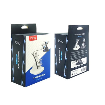 Doppia stazione di ricarica rapida per controller wireless PS5 Gamepad Type-C Base per supporto dock per caricabatterie LED per accessori PlayStation 5