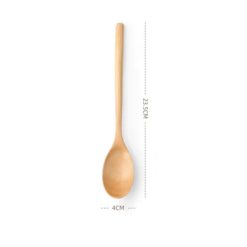 Set Utensili Da Cucina In Legno Cucchiai Per Zuppa Cucchiaini Da Tè E Miele Strumenti Di Cottura