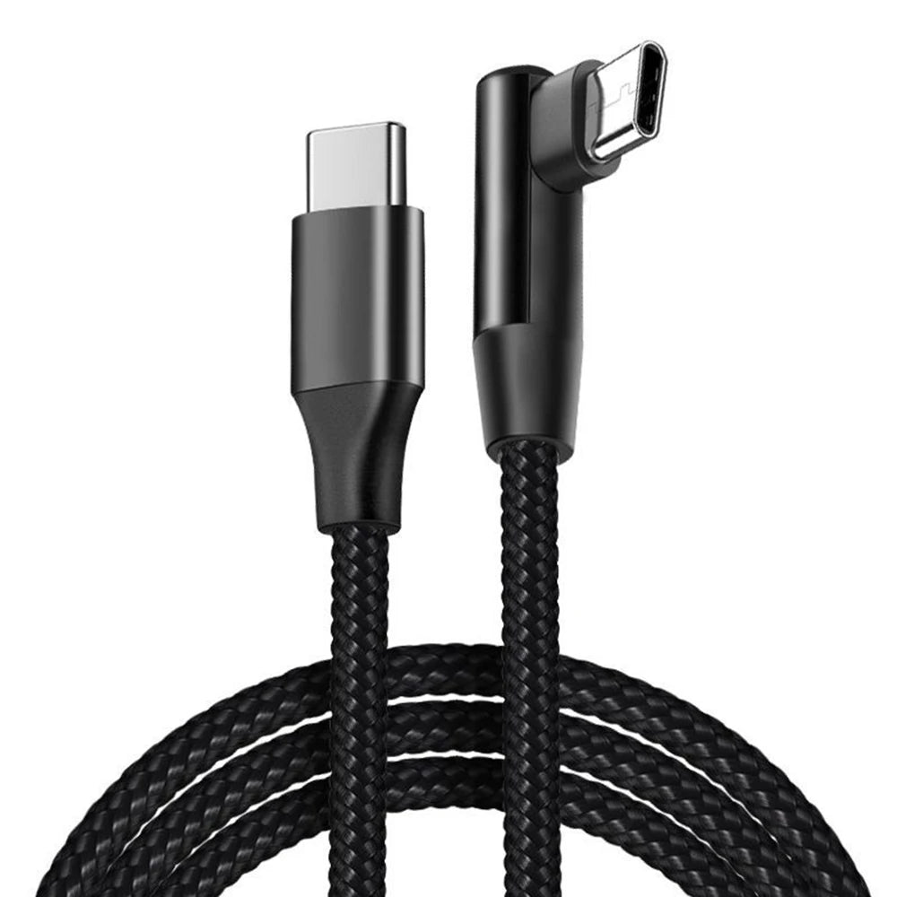 Cavo di Ricarica Usb C Pd 4.0 Angolo di 90 Gradi 100W per iPhone 15 Pro Max Xiaomi Huawei MacBook iPad