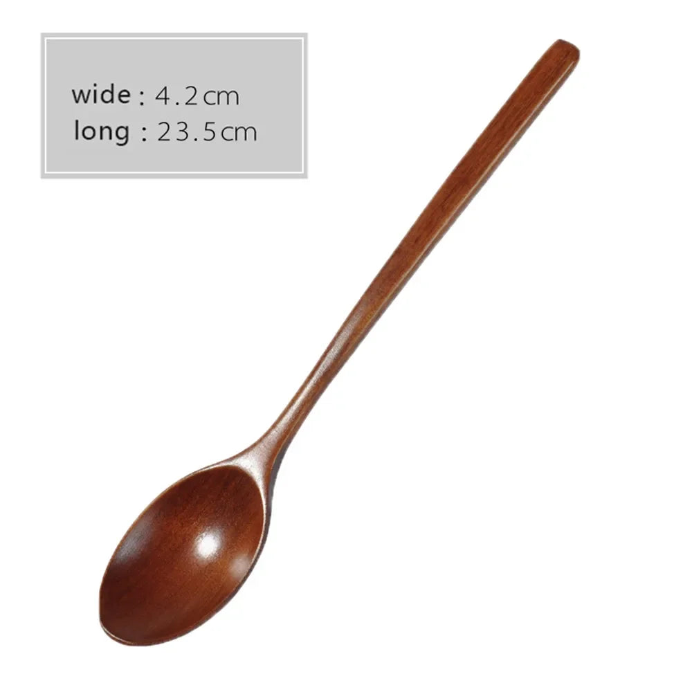Set Utensili Da Cucina In Legno Cucchiai Per Zuppa Cucchiaini Da Tè E Miele Strumenti Di Cottura
