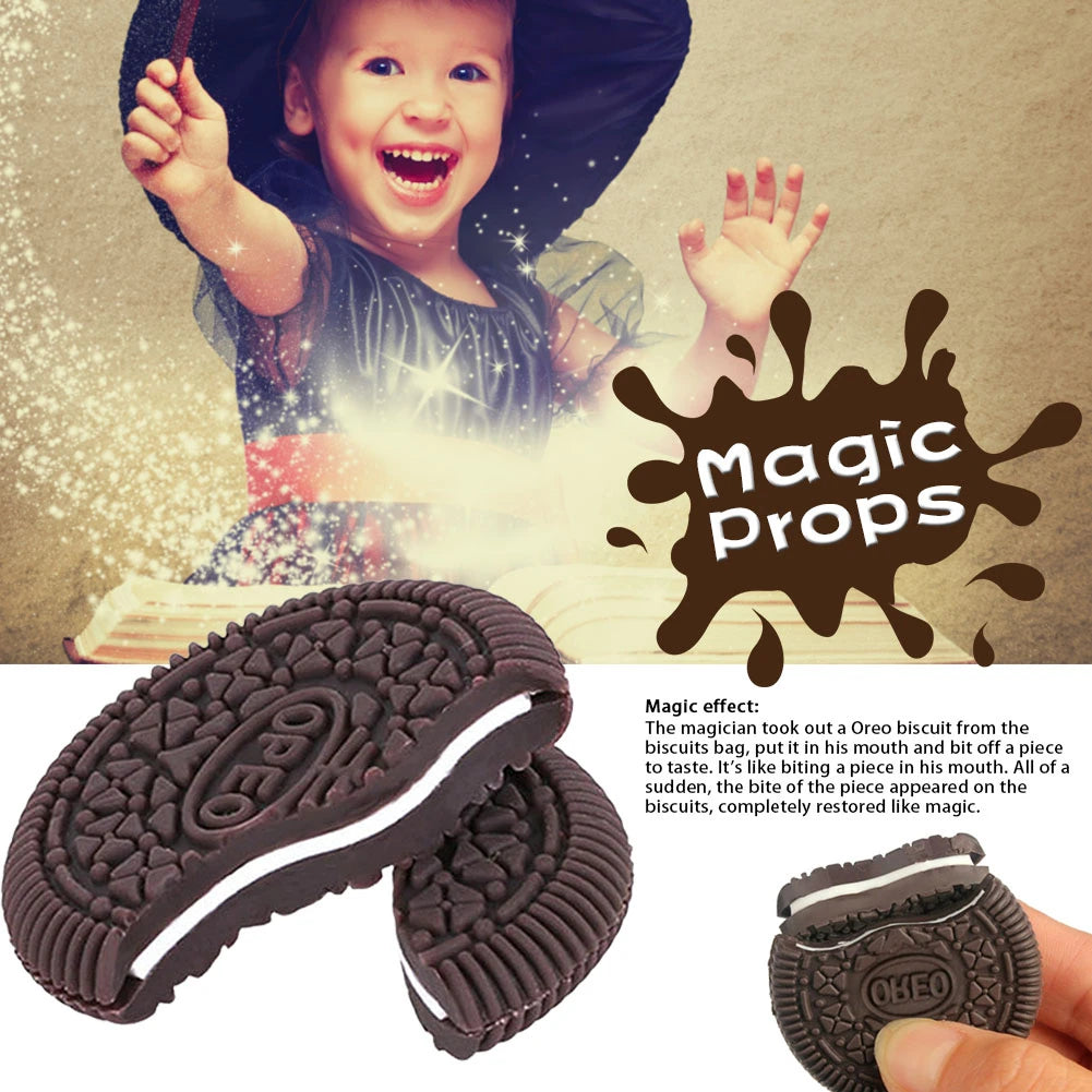 Biscotto magico per bambini Biscotti OREO Trucchi magici Accessorio Primo piano Oggetti di scena Spettacolo di magia facile e sorprendente per bambini Giocattolo di apprendimento per adulti