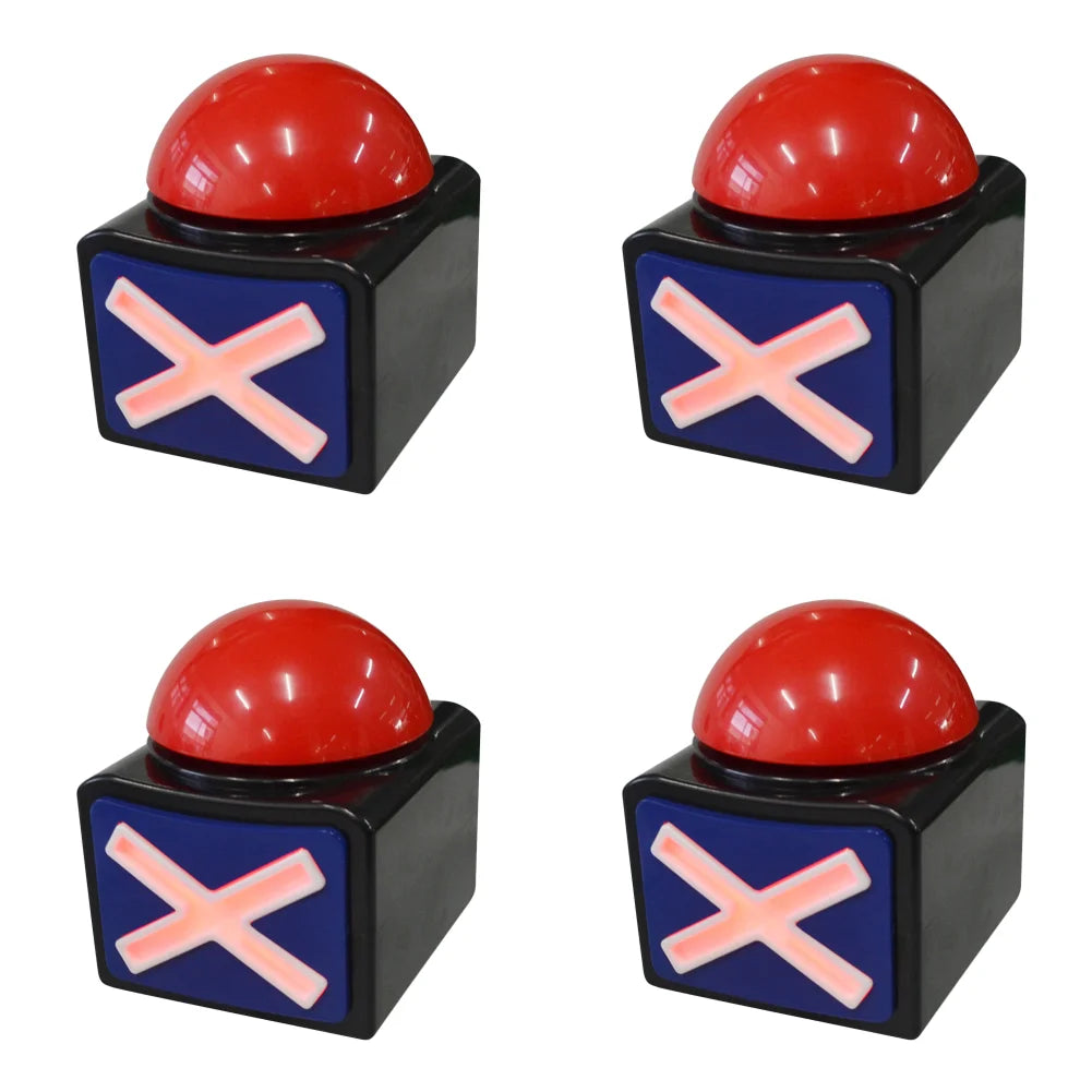 Set di 5 Cicalini di Risposta Educativi per Giochi Interattivi e Quiz e Attività in Famiglia