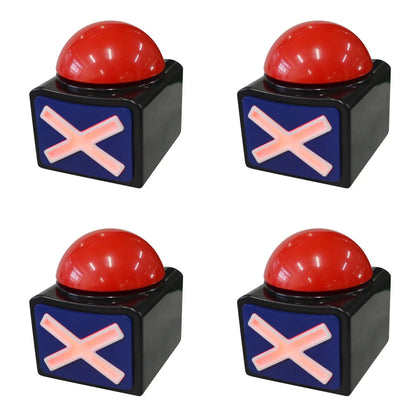 Set di 5 Cicalini di Risposta Educativi per Giochi Interattivi e Quiz e Attività in Famiglia