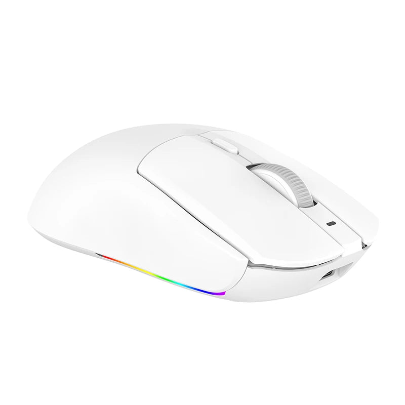 Mouse da gioco wireless Tri-mode AJ139-V2-MC cablato/2,4 GHz/BT con base di ricarica magnetica Chipset da gioco PAW3311 12000 DPI max