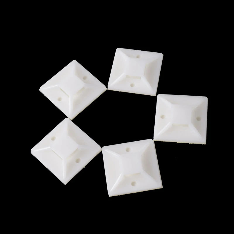 Kit Supporto Base Adesivo Rimovibile Per Fascette Cavi, 100 Pezzi Morsetti Installazioni Auto