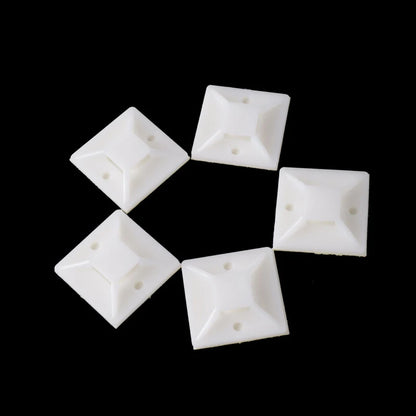 Kit Supporto Base Adesivo Rimovibile Per Fascette Cavi, 100 Pezzi Morsetti Installazioni Auto