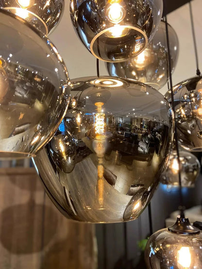 Lampada Sospensione Led Moderna In Acciaio Inossidabile Spazzolato per Soggiorno E Sala Da Pranzo