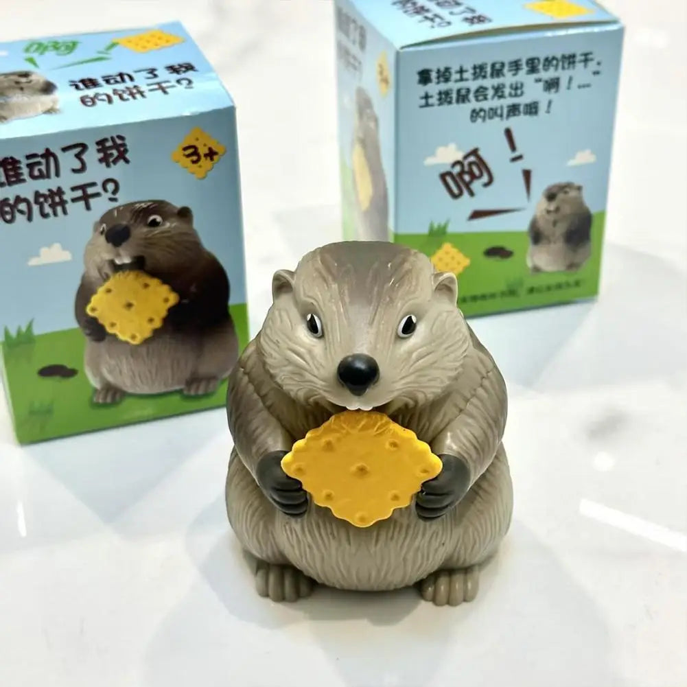 Giocattolo Marmotta Antistress Sonoro Da Scrivania, Divertente Gioco Da Ufficio E Casa