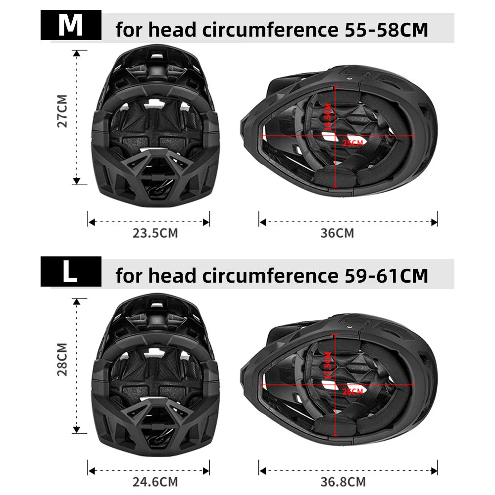 Casco Integrale Per Bici Da Montagna Discesa Adulti Protezione Elevata Leggerezza Comfort