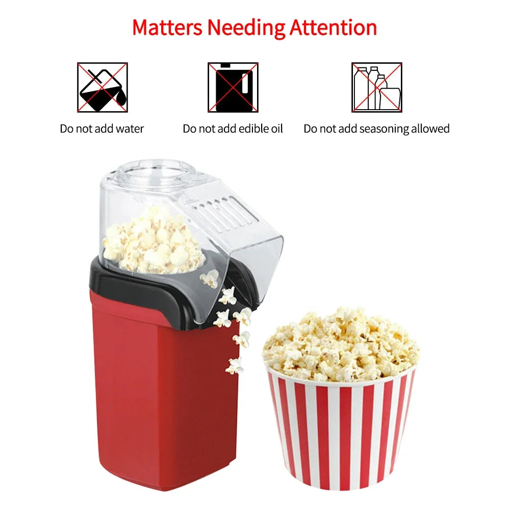 Macchina Popcorn Automatica Uso Domestico Impianto Cucina 1200 W CE Facile Da Usare