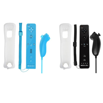 Set controller 2 in 1 per Nintendo Wii Joystick Motion Plus opzionale Gamepad remoto wireless con custodia in silicone Videogioco