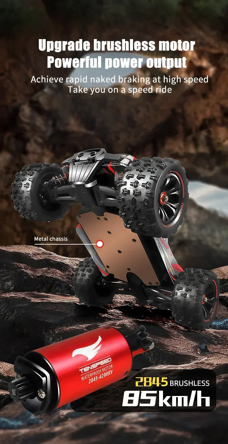 9522PRO 85KM/H Auto RC ad alta velocità Brushless a quattro ruote motrici Off-road Drift 1:16 Auto da corsa professionale 9522 50KM/H Giocattolo per ragazzi