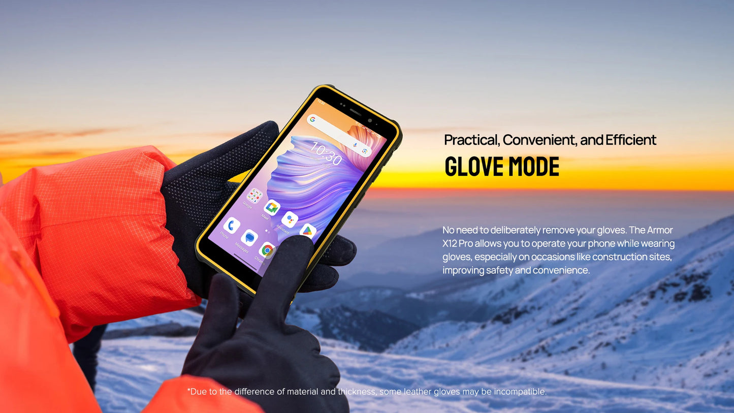 Ulefone Armor X12 Pro,Android 13, fino a 8GB + 64GB ,4860mAh,13MP 5.45 "4G NFC, versione globale, doppio 4G VoLTE,3 Slot per schede