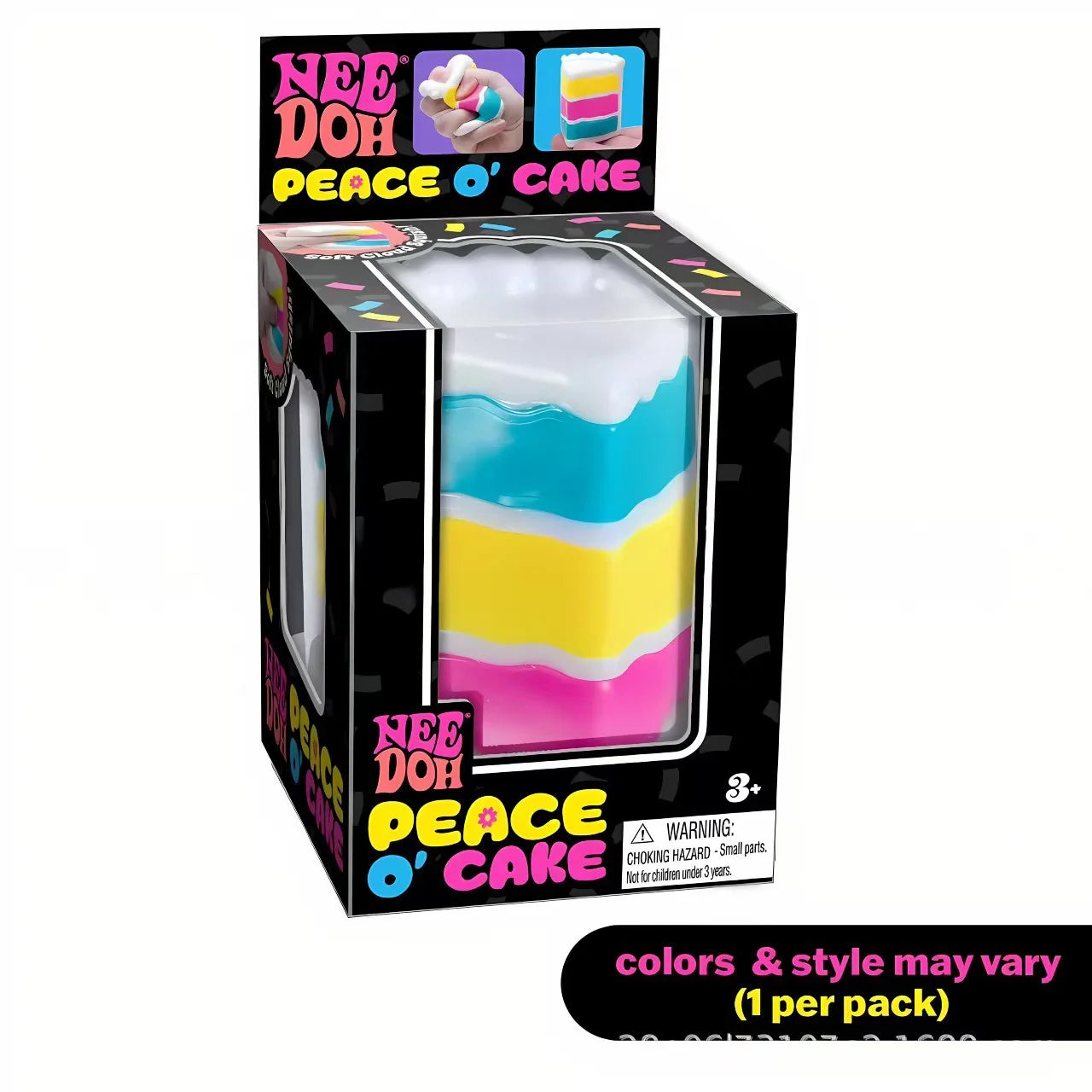 Schylling Nee Doh Nice-Sicle Cubo Sensoriale, Giocattolo Morbido Antistress, Ideale per Ansia e Concentrazione
