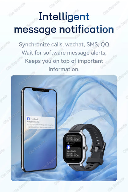 Smartwatch Da 1,83 Pollici Con Touchscreen Completo Per Fitness E Chiamate Bluetooth