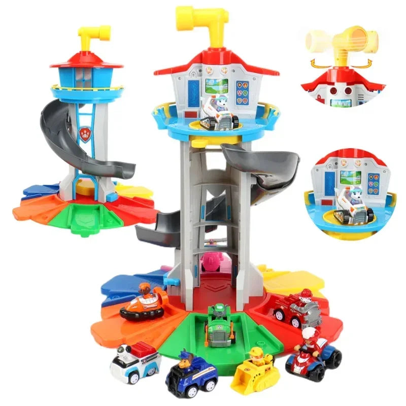 Paw Patrol Set di giocattoli Cartoon Anime Figure Patrol Canine Chase Skye Rimbalzo Bicicletta Decorazione della casa Regali di compleanno di Natale per bambini